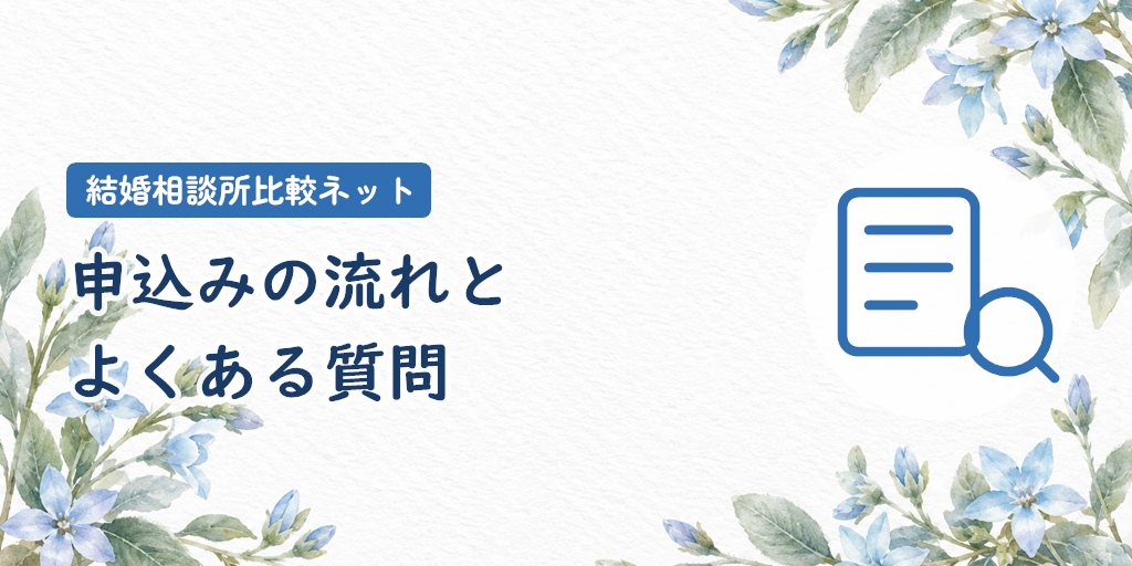 申込みの流れとよくある質問