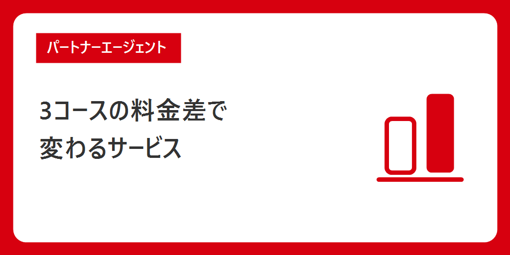 3コースの料金差で変わるサービス