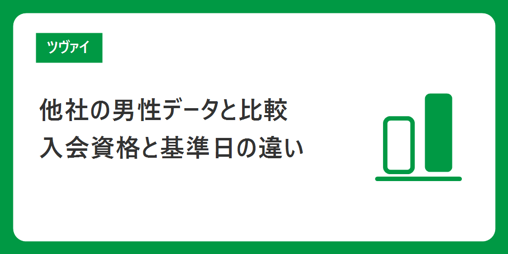 他社の男性データと並べる｜パートナーエージェント・IBJメンバーズ